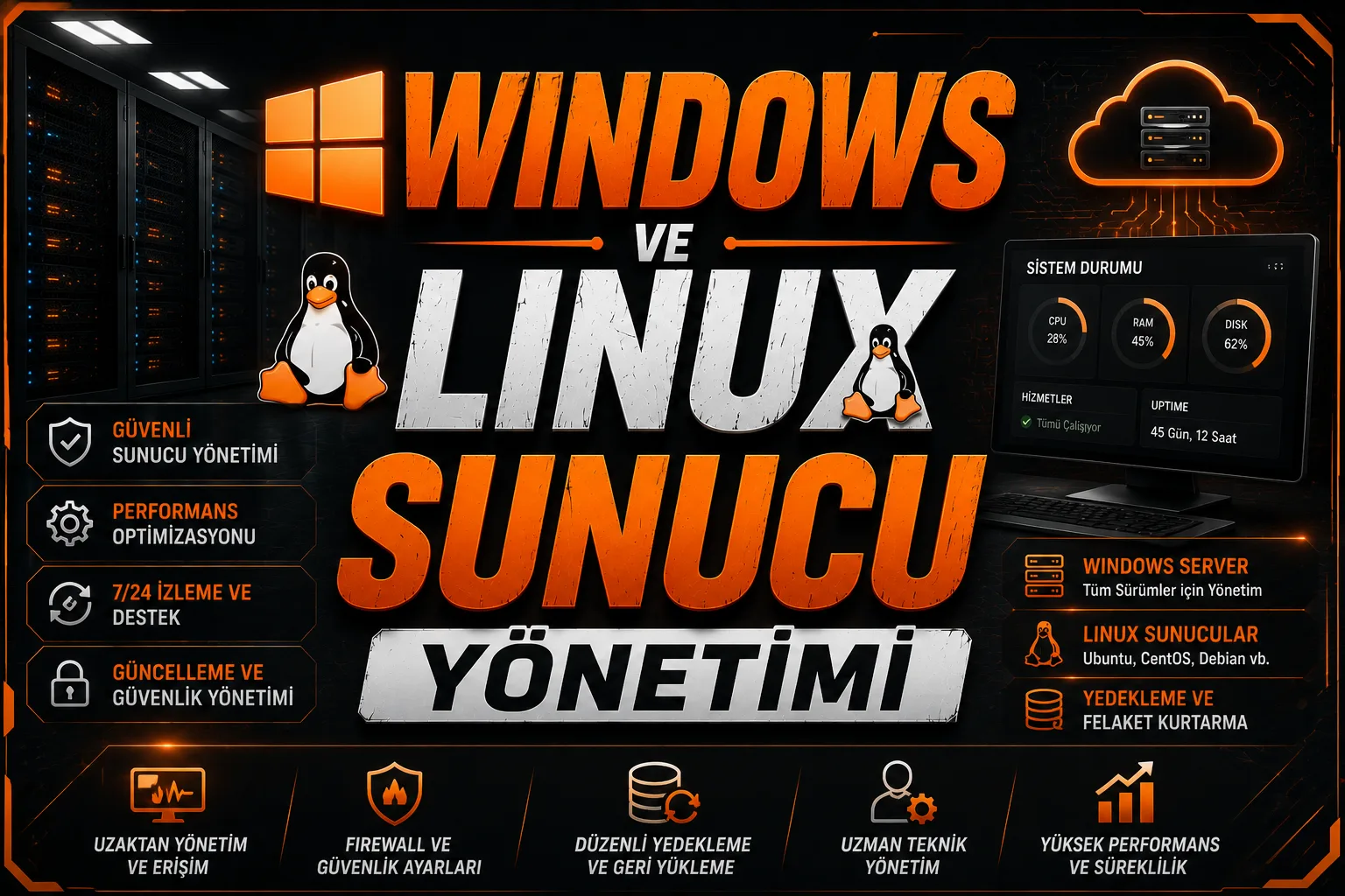 Windows ve Linux Sunucu Yönetimi